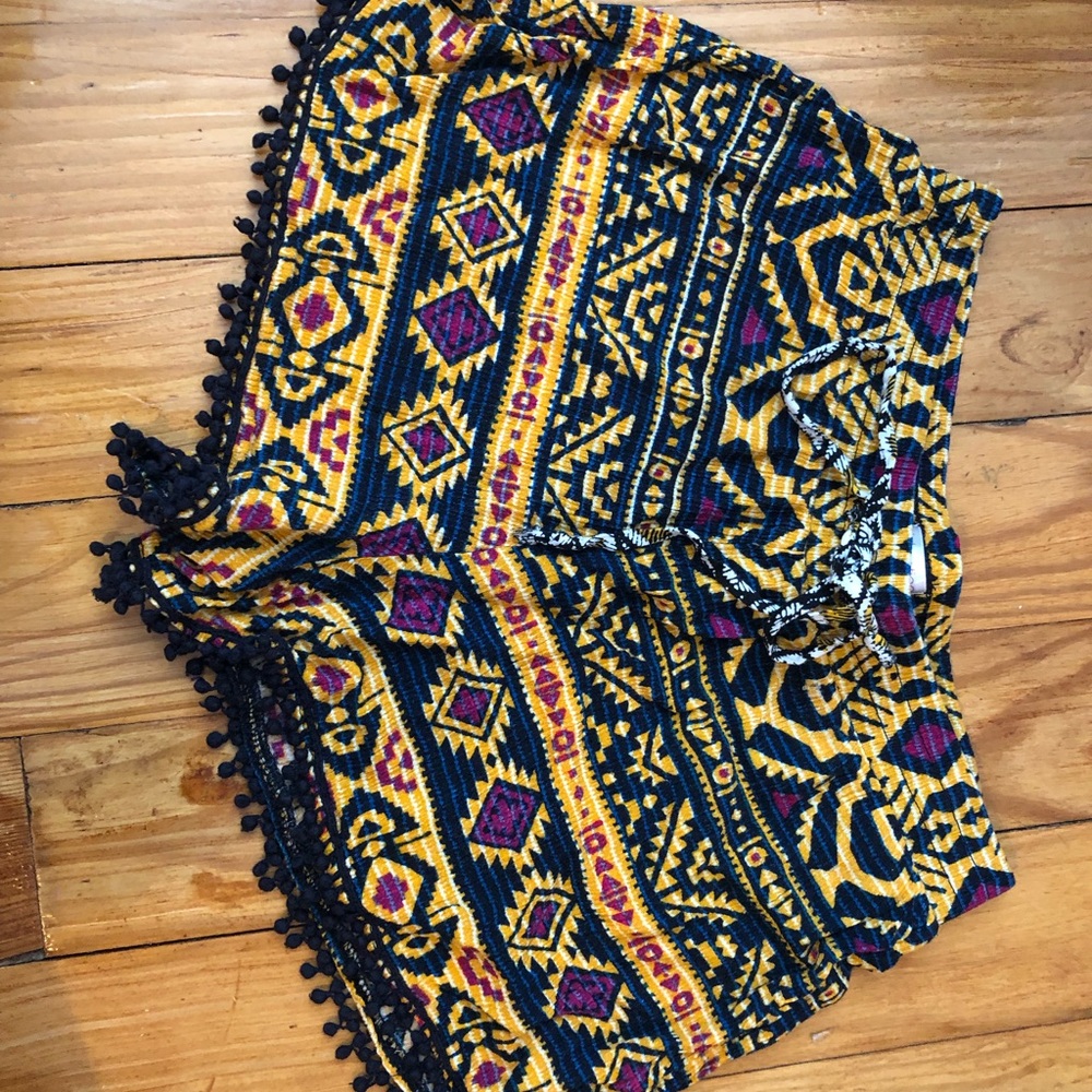 Aztec Print Shorts